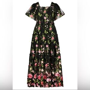 JessaKae Rose Maxi Dress - Black
